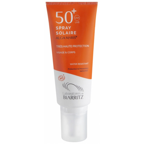 LABORATOIRES DE BIARRITZ ALGA MARIS SPRAY SOLAIRE VISAGE ET CORPS SPF 50+ BIO 100 ML LABORATOIRES DE BIARRITZ ALGA MARIS SPRAY SOLAIRE VISAGE ET CORPS SPF 50+ BIO 100 ML