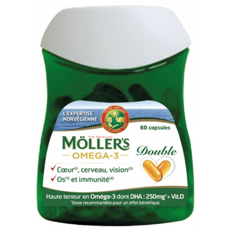 Möller's Omega-3 Double 60 Capsules Möller's Omega-3 Double 60 Capsules