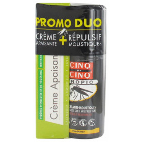 Cinq sur Cinq Duo Crème Apaisante 3en1 40 g + Tropic Lotion Anti-Moustiques 75 ml