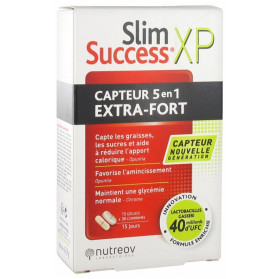NUTREOV SLIM SUCCES XP CAPTEUR 5 EN 1 EXTRA-FORT 30 COMPRIMES + 15 GELULES