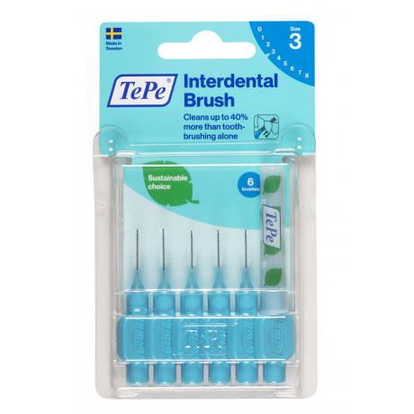 TePe Brossettes interdentaires TePe Originales Bleu - 0.6 mm - ISO 3