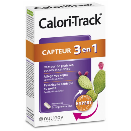 Nutreov Calori Track Capteur 3en1 30 Comprimés Nutreov Calori Track Capteur 3en1 30 Comprimés