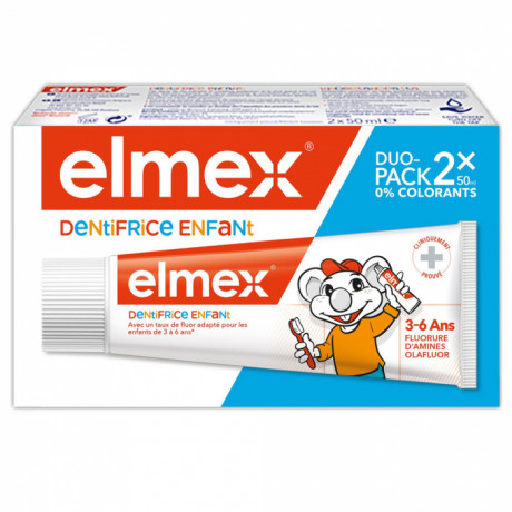 ELMEX Dentifrice enfant 3-6 ans 2x50ml ELMEX Dentifrice enfant 3-6 ans 2x50ml