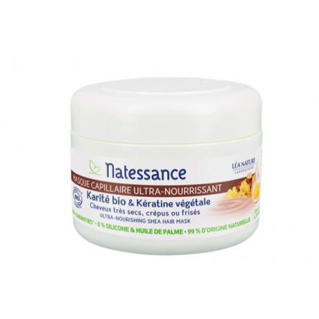 Natessance masque capillaire Karité et Kératine BIO 200ml Natessance masque capillaire Karité et Kératine BIO 200ml
