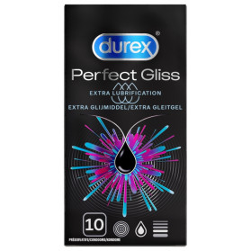 Durex Perfect Gliss Extra Lubrification 10 Préservatifs