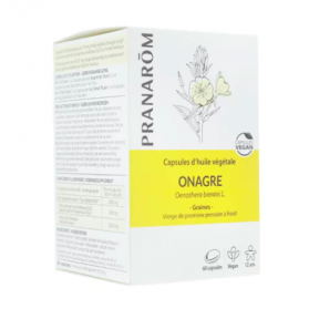 Pranarom huile végétale Onagre 60 capsules