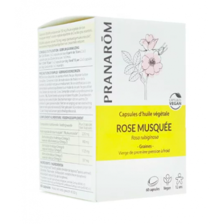 Pranarom huile végétale Rose musquée 60 capsules Pranarom huile végétale Rose musquée 60 capsules