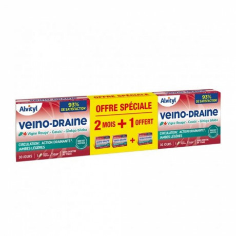 ALVITY Veino-draine lot de 3x30 gélules