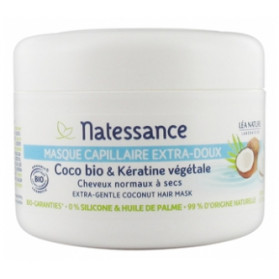 Natessance Masque Capillaire Extra-Doux Coco-Bio & Kératine Végétale 200 ml