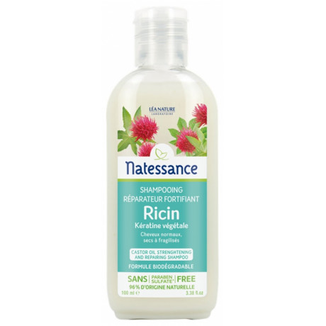 Natessance Shampoing Réparateur Fortifiant Ricin 100 ml