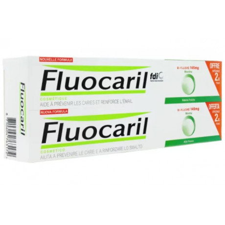 Fluocaril bi-fluoré dentifrice à la menthe 145mg lot 2x75ml