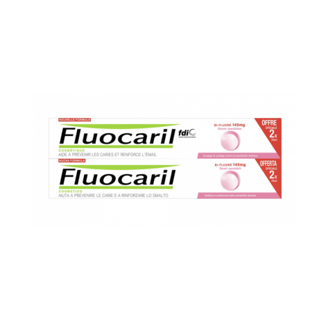 Fluocaril Bi-fluoré dents sensibles 2x75ml Fluocaril Bi-fluoré dents sensibles 2x75ml