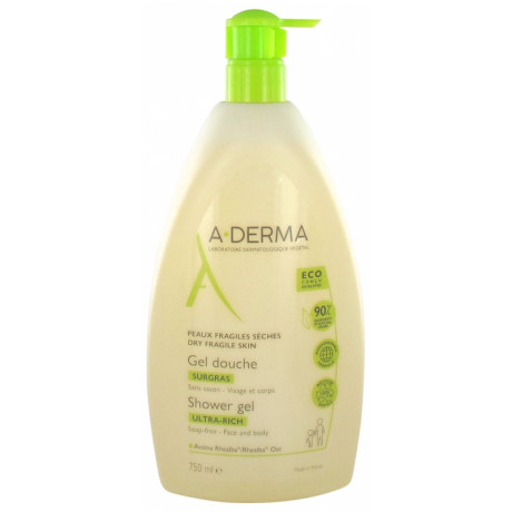 A-derma Gel Douche Surgras 750 ml