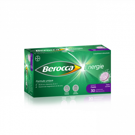 Berocca Energie Effervescent Cassis 30 comprimés Berocca Energie Effervescent Cassis 30 comprimés
