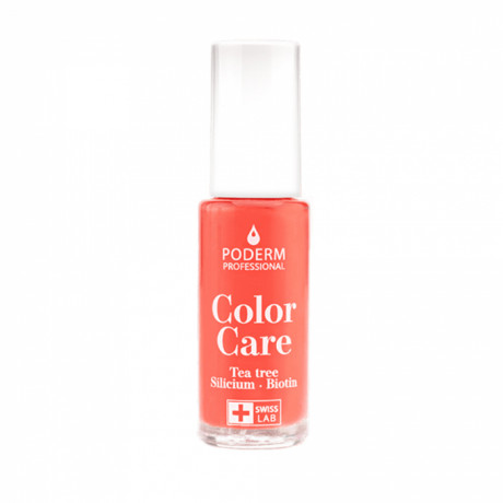 Poderm color care vernis tea tree silicium couleur corail 8ml Poderm color care vernis tea tree silicium couleur corail 8ml