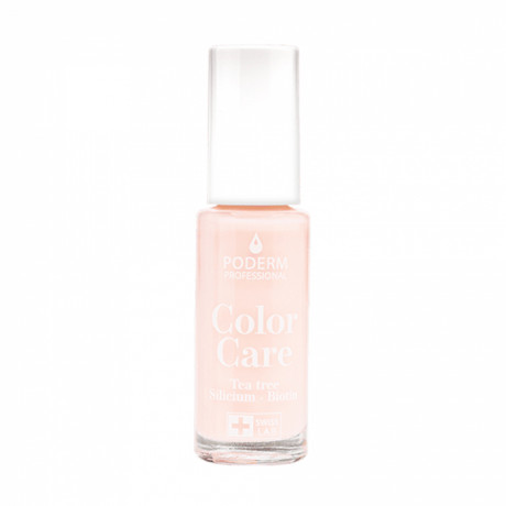Poderm Color Care vernis tea tree couleur rose poudrée 8ml Poderm Color Care vernis tea tree couleur rose poudrée 8ml