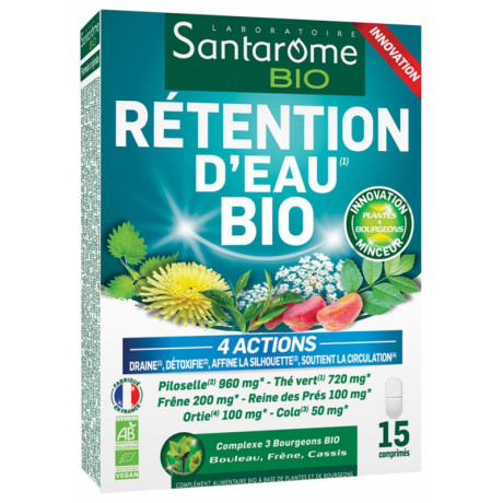 Santarome Bio Rétention d'Eau Bio 15 Comprimés Santarome Bio Rétention d'Eau Bio 15 Comprimés