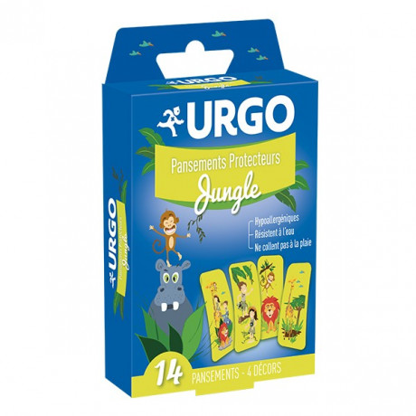 Urgo Premiers Soins Pansement Protecteur Jungle 14 unités Urgo Premiers Soins Pansement Protecteur Jungle 14 unités