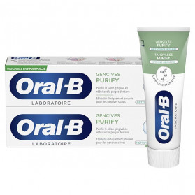 Oral-B Laboratoire Dentifrice Gencives Purify Nettoyage Intense Lot de 2 x 75ml