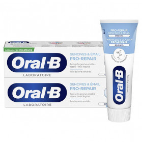 Oral-B Laboratoire Dentifrice Pro Repair Répare Gencives & Email Lot de 2 x 75ml