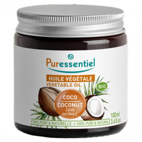 Puressentiel Huile Végétale Noix de Coco Bio 100ml Puressentiel Huile Végétale Noix de Coco Bio 100ml