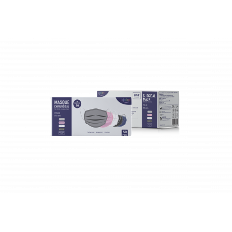 Masque Chirurgicaux Type IIR – IDCOLORS boite de 50 unités (5 sachets de 10 masques) Masque Chirurgicaux Type IIR – IDCOLORS boite de 50 unités (5 sachets de 10 masques)