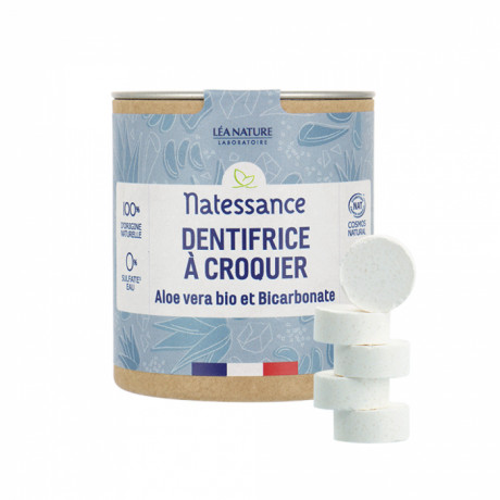 Natessance Dentifrice à croquer Blancheur 52g