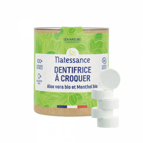 Natessance dentifrice à croquer Fraîcheur 52g Natessance dentifrice à croquer Fraîcheur 52g