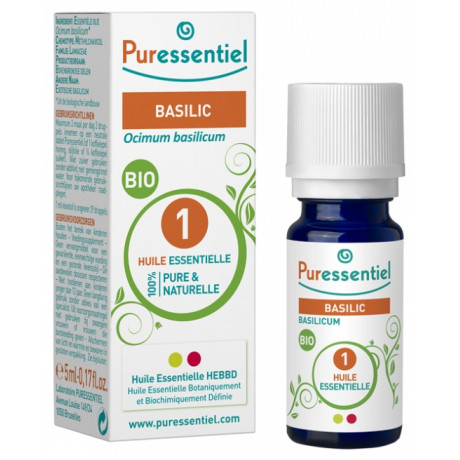 Puressentiel Huile Essentielle Basilic Bio 5 ml Puressentiel Huile Essentielle Basilic Bio 5 ml