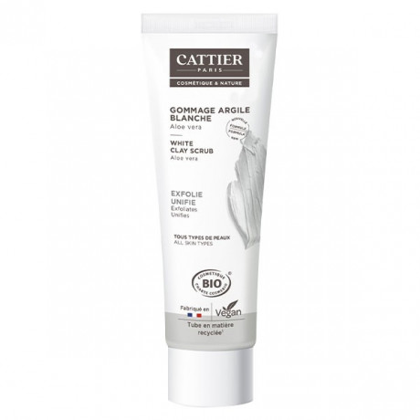 Cattier Argile Blanche Gommage Aloe Vera Bio 100ml Cattier Argile Blanche Gommage Aloe Vera Bio 100ml