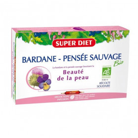 Superdiet Bardane - Pensée Sauvage Bio - 20 ampoules de 15ml