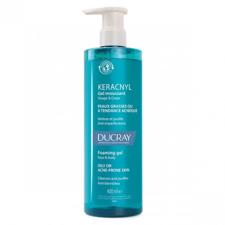 Ducray Keracnyl Gel Moussant Peaux à Tendance Acnéique 400ml Ducray Keracnyl Gel Moussant Peaux à Tendance Acnéique 400ml