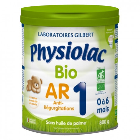 PHYSIOLAC Lait Bio AR 1er âge - 800 g PHYSIOLAC Lait Bio AR 1er âge - 800 g