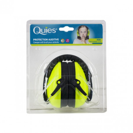 Quies Protection Auditive Casque Anti-Bruit Enfants Vert - 57903 