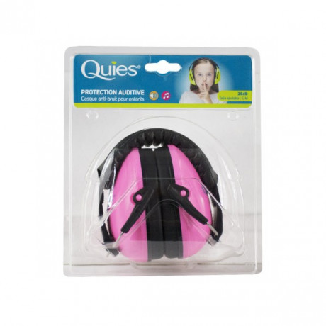 Quies Protection Auditive Casque Anti-Bruit Enfants Rose