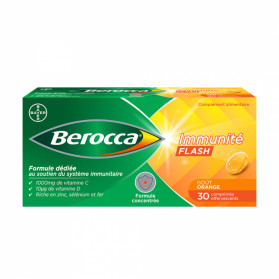 Berocca Immunité Flash 30 comprimés effervescents