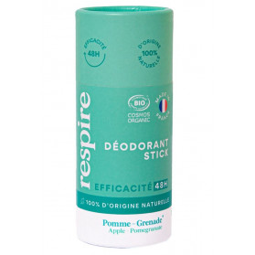 Respire Déodorant Solide Certifié Bio - Pomme Acidulée - 50g