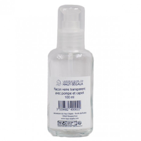 Haut-Ségala Do It Yourself Flacon Verre Transparent avec Pompe et Capot 100ml Haut-Ségala Do It Yourself Flacon Verre Transparent avec Pompe et Capot 100ml