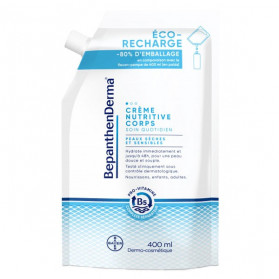 BepanthenDerma Crème Nutritive Corps Éco-Recharge 400ml