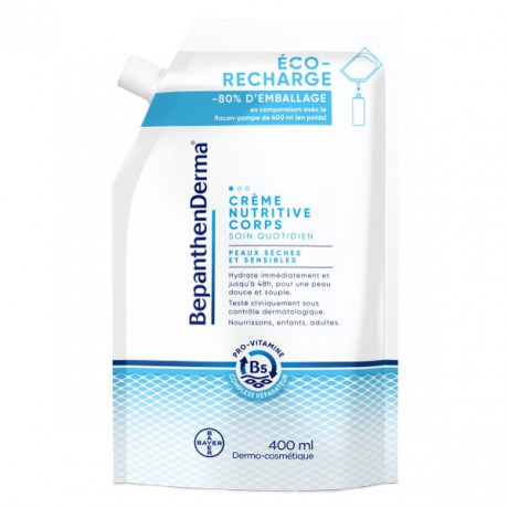 BepanthenDerma Crème Nutritive Corps Éco-Recharge 400ml BepanthenDerma Crème Nutritive Corps Éco-Recharge 400ml