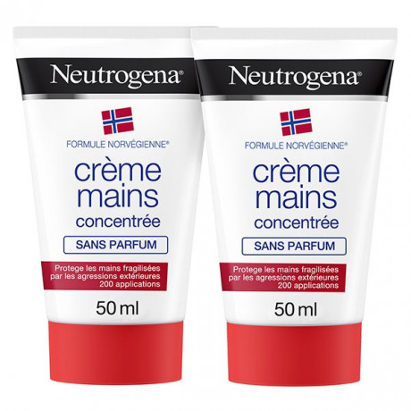 NEUTROGENA DUO CREME MAINS CONCENTREE SANS PARFUM 2X50ML