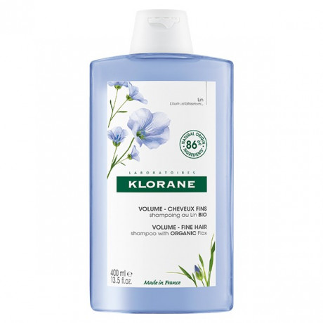 Klorane Lin Shampooing Volume Cheveux Fins Bio 400ml