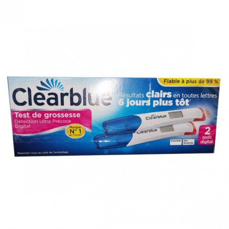 Clearblue Test de Grossesse Digital Ultra-Précoce 2 unités Clearblue Test de Grossesse Digital Ultra-Précoce 2 unités