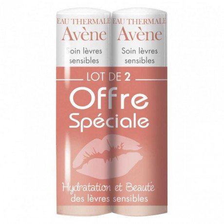 Avène Les Essentiels Soin Lèvres Sensibles Lot de 2 x 4g