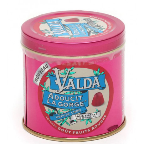 Valda Gommes Goût Fruits Rouges 140 g