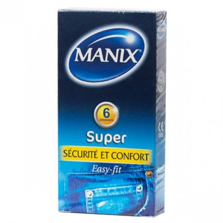 Manix Super Sécurité et Confort 6 préservatifs Manix Super Sécurité et Confort 6 préservatifs