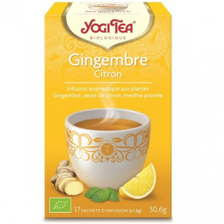 Yogi Tea Gingembre Citron 17 sachets Yogi Tea Gingembre Citron 17 sachets