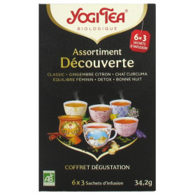 Yogi Tea Assortiment Découverte Bio 6 x 3 Sachets