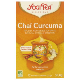 Yogi Tea Chaï Curcuma Bio 17 Sachets