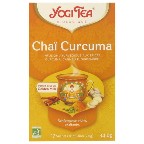 Yogi Tea Chaï Curcuma Bio 17 Sachets Yogi Tea Chaï Curcuma Bio 17 Sachets